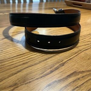 Coach Men's Black Leather Belt Size 40